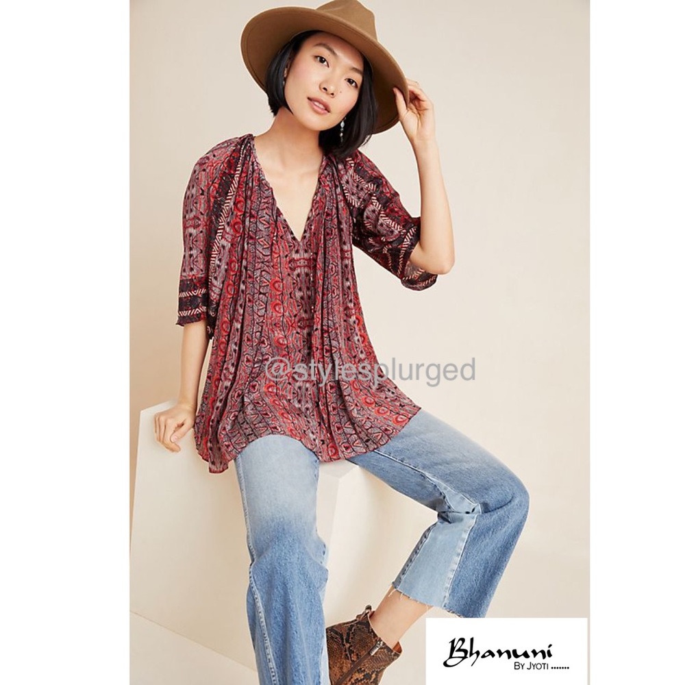 NWT ANTHRO Bhanuni by Jyoti Aleksa Tunic sz small